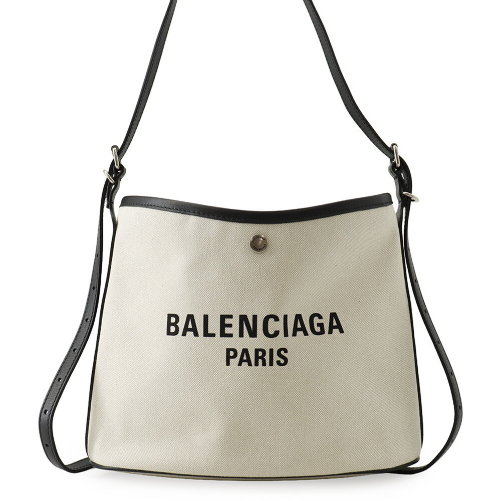 Balenciaga Biarritz Small Bucket Bag Shoulder Canvas Leather 828843 BALENCIAG...